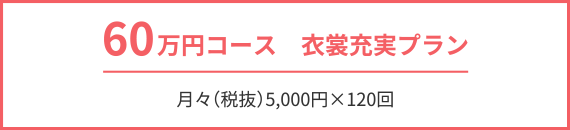 30万円コース　衣裳充実プラン